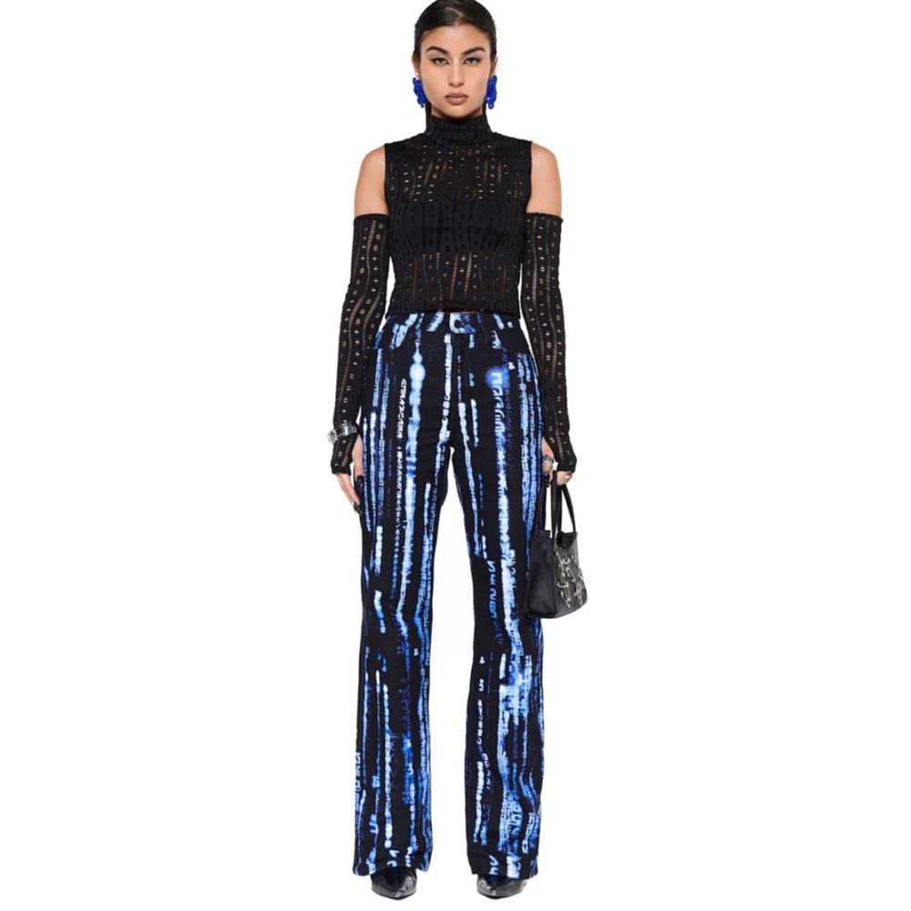 Jaded London x The Matrix - Blue Encryption Pants
